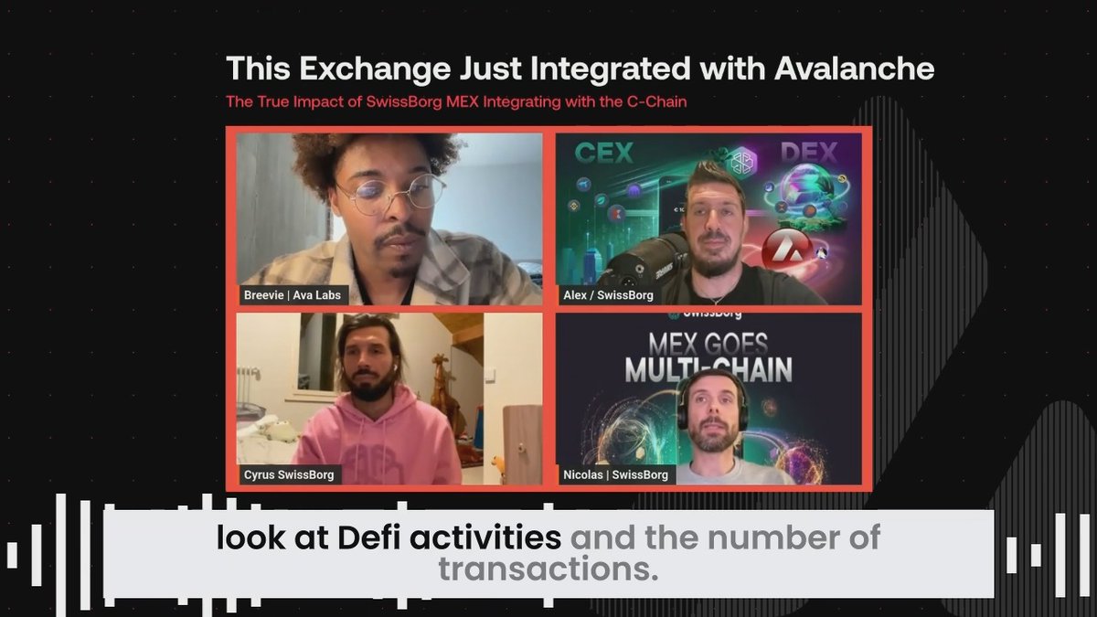 What is the potential impact of a meta-exchange mobile app connected to 11 CEXs and DEXs bringing volume on chain? On a recent livestream, SwissBorg talked about the wider impact of their integration with Avalanche
