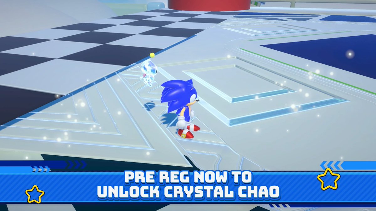 Look at this buddy goooooooo! 🤩 Your trusty Crystal Chao Buddy is here to cheer you on every step of the race! 🏁 Let’s race together – register now 👉 #ReadySetRumble #SonicRumble