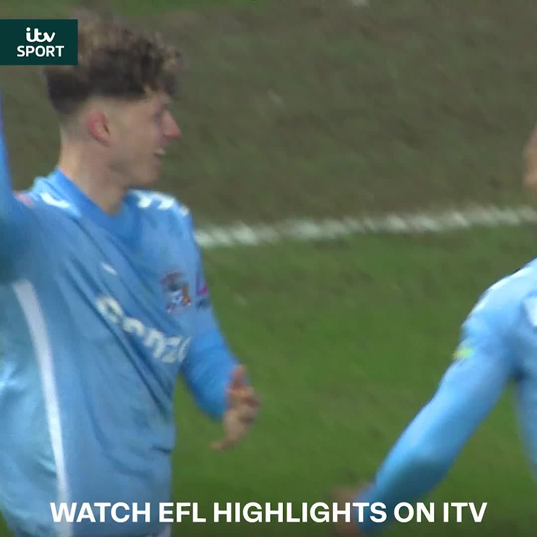 What a free kick by Victor Torp for Coventry! 🚀