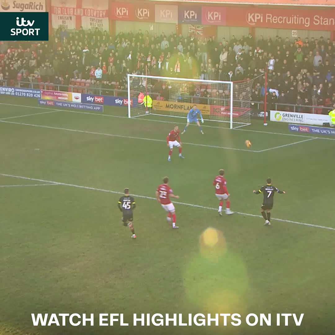 Would you call this one a lob or a chip? 👀 Either way, it's sensational from Accrington Stanley's Shaun Whalley! 👏 Accrington Stanley | EFL