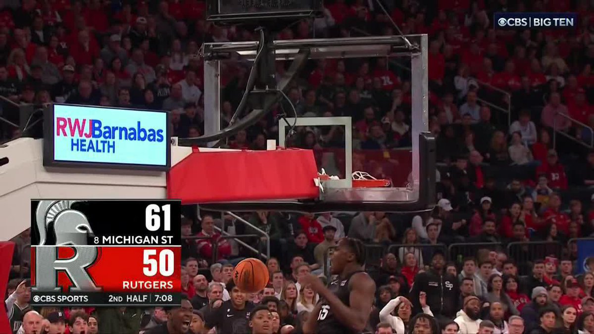 This angle of Coen Carr's tomahawk dunk is INSANE. Michigan State Men's Basketball