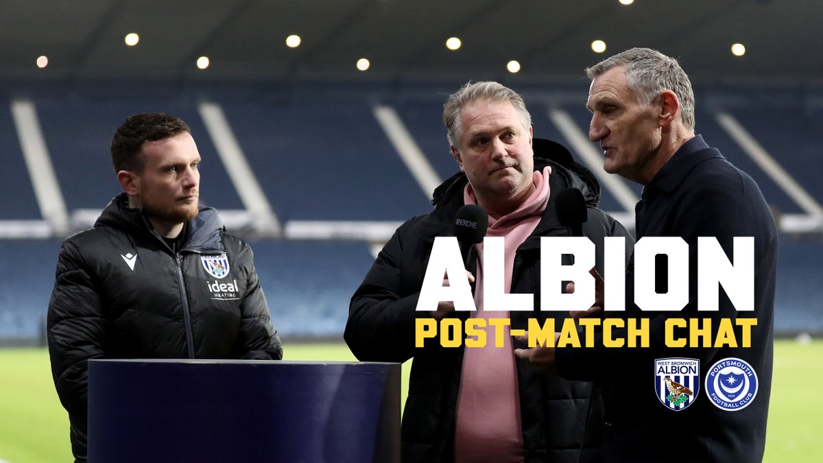 Returning to The Hawthorns dugout in style! 😎 Albion boss Tony Mowbray joined us for the latest post-match chat! 🗣
