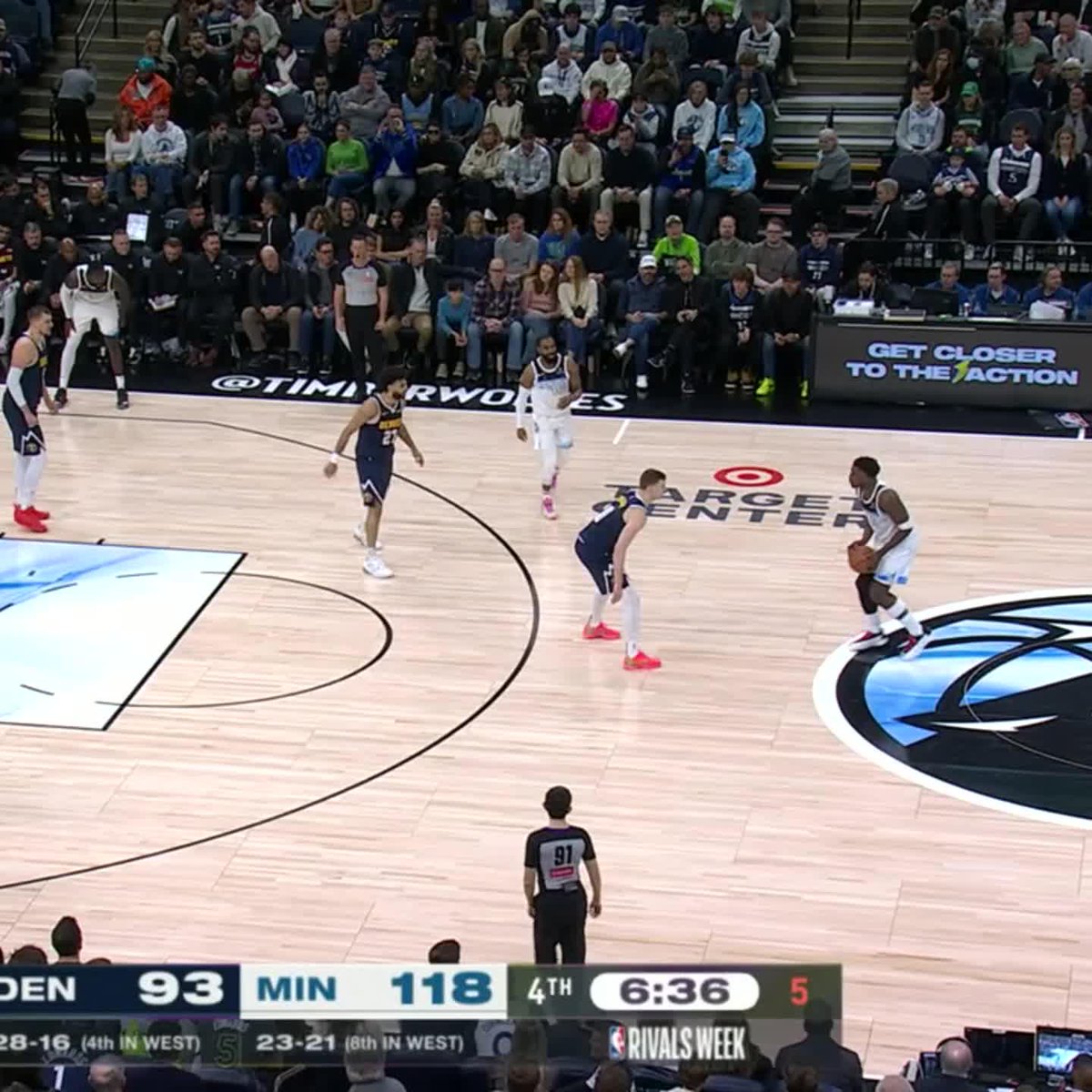 ANT FROM THE LOGO 🎯 Edwards passes KAT for the most 3-pointers in the Timberwolves history 😯