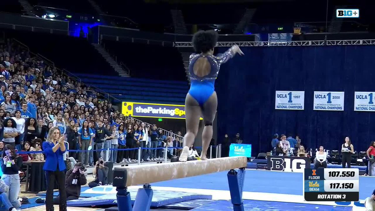 CLUTCH performance on beam by Chae_Jada, who scores 9.85! 💻: B1G+
