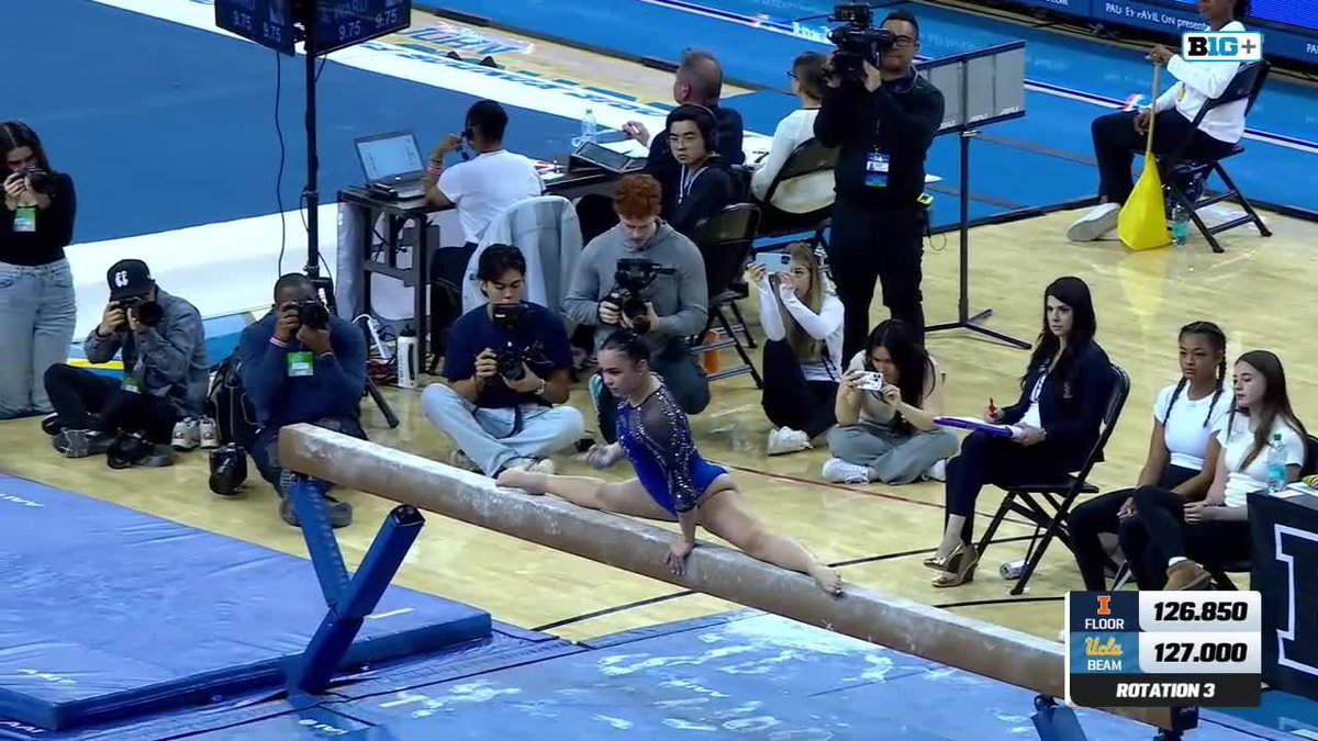 Beautiful beam from Brooklyn Moors, who hits for a 9.875! 💻: B1G+