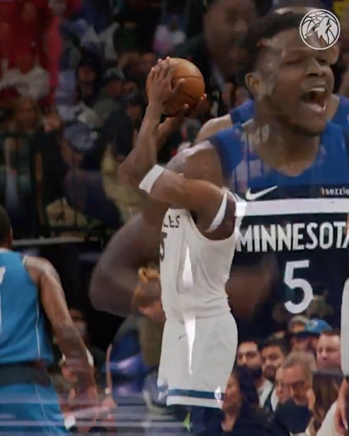 ANTHONY EDWARDS. WOLVES ALL-TIME LEADER IN 3PM. HE'S ONLY 23 YEARS OLD. 🤯