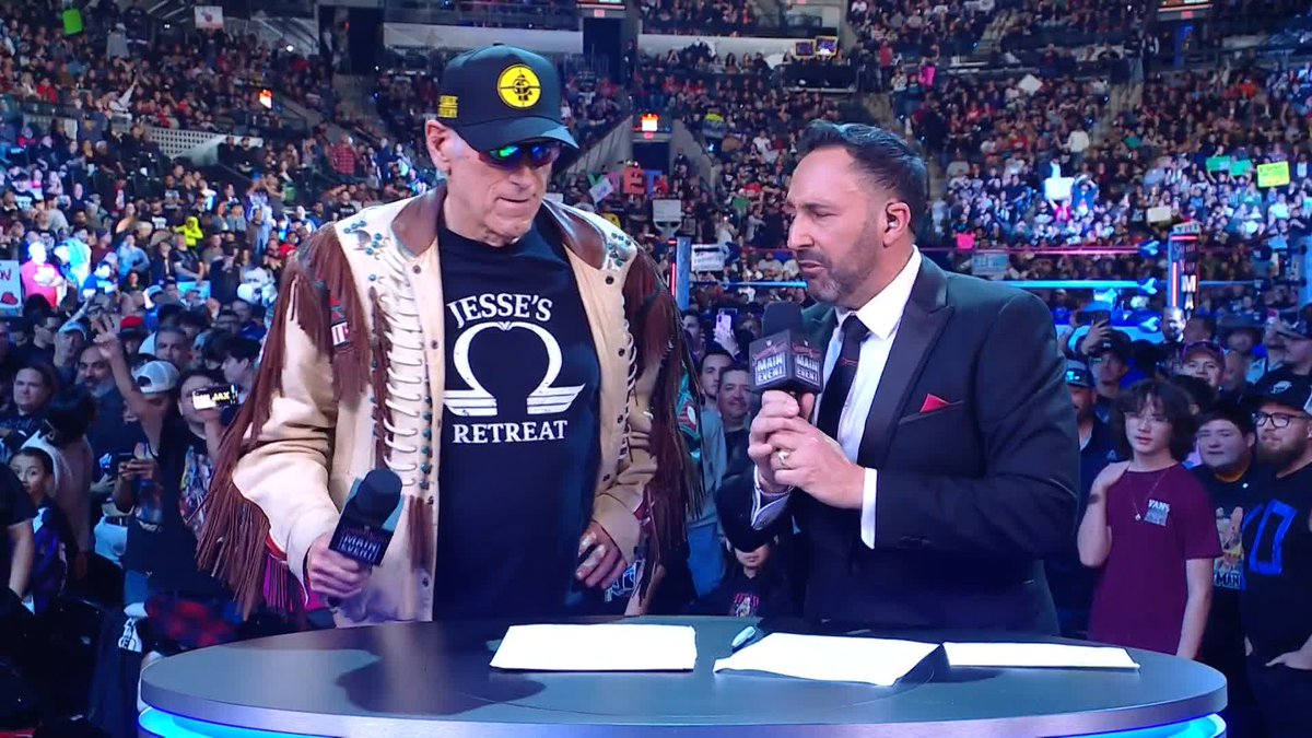 Jesse Ventura is HYPED for tonight's Intercontinental Championship Match! 🙌 #SNME