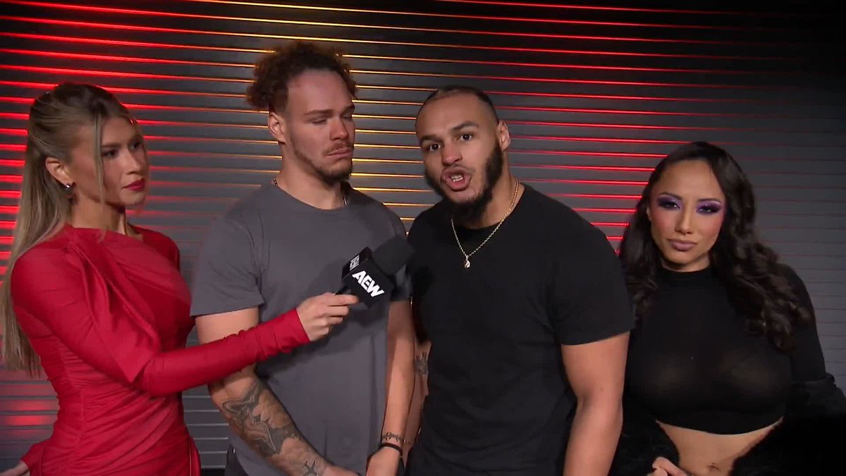 Darius Martin brings the HEAT as he calls out Lio Rush! Watch #AEWCollision LIVE on TNT Drama & Sports on Max Top Flight | Leila Grey