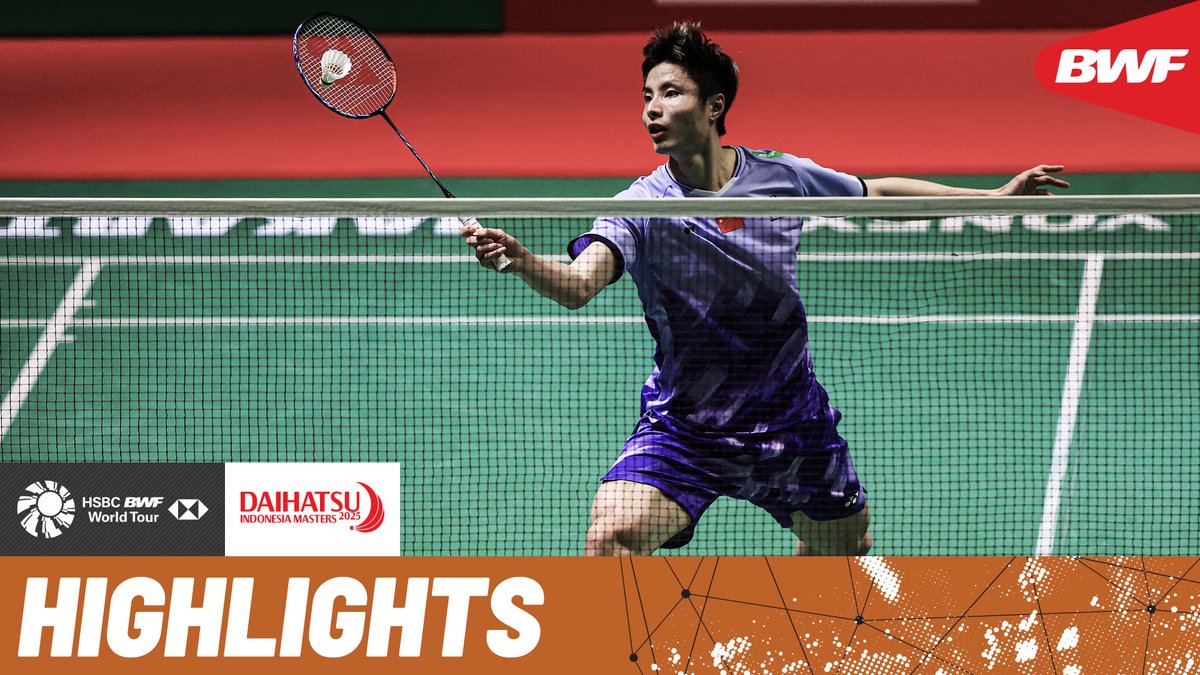 Shi Yu Qi 🇨🇳 and Kunlavut Vitidsarn 🇹🇭 contend for a spot in the finals. #BWFWorldTour #IndonesiaMasters2025