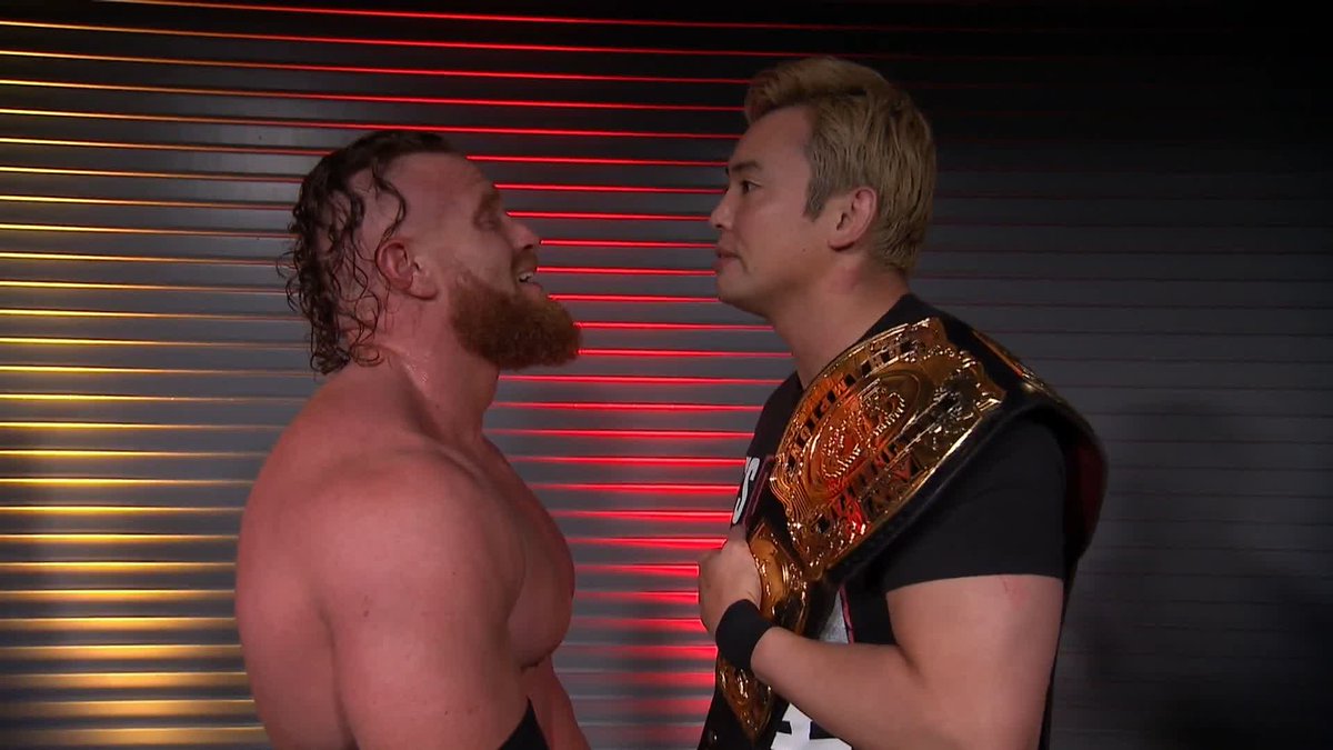 Buddy Matthews of the Hounds of Hell steps up the AEW Continental Champion Kazuchika Okada! Watch #AEWCollision LIVE on TNT Drama &amp; Sports on Max Kazuchika Okada | Buddy “Bloody” Matthews | Big Bad Brody King | julia hart