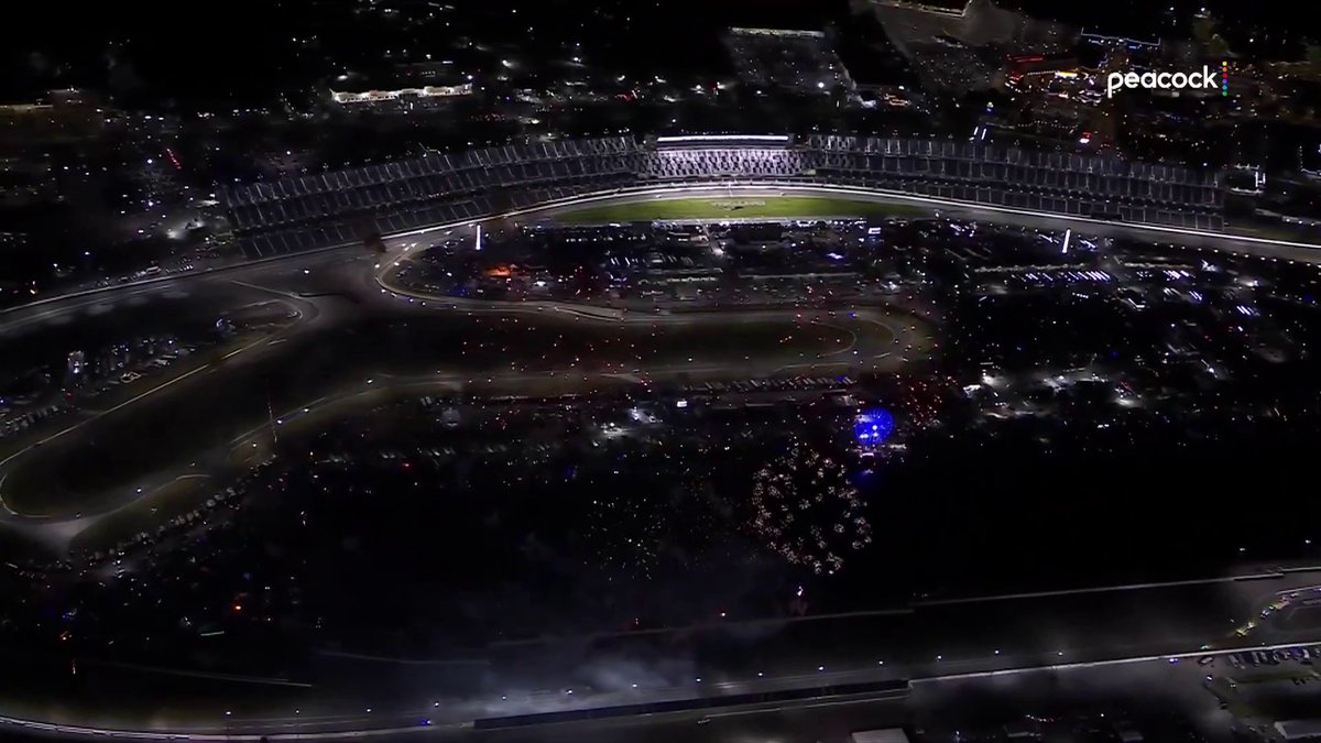 One of the greatest traditions in motorsports. FIREWORKS during the Rolex 24 at Daytona. ✨ 📺 : Peacock