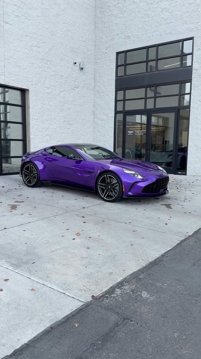 2025 Aston Martin Vantage shown in Q Digital Violet | Asking Price: $232,900
