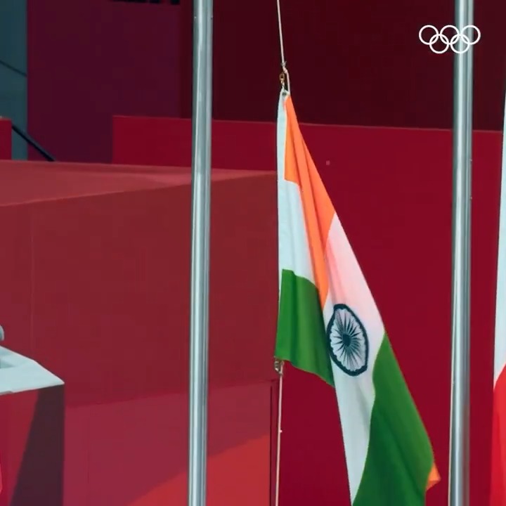 The best moment for an athlete & fans 🇮🇳 - Indian National Anthem playing in arena!