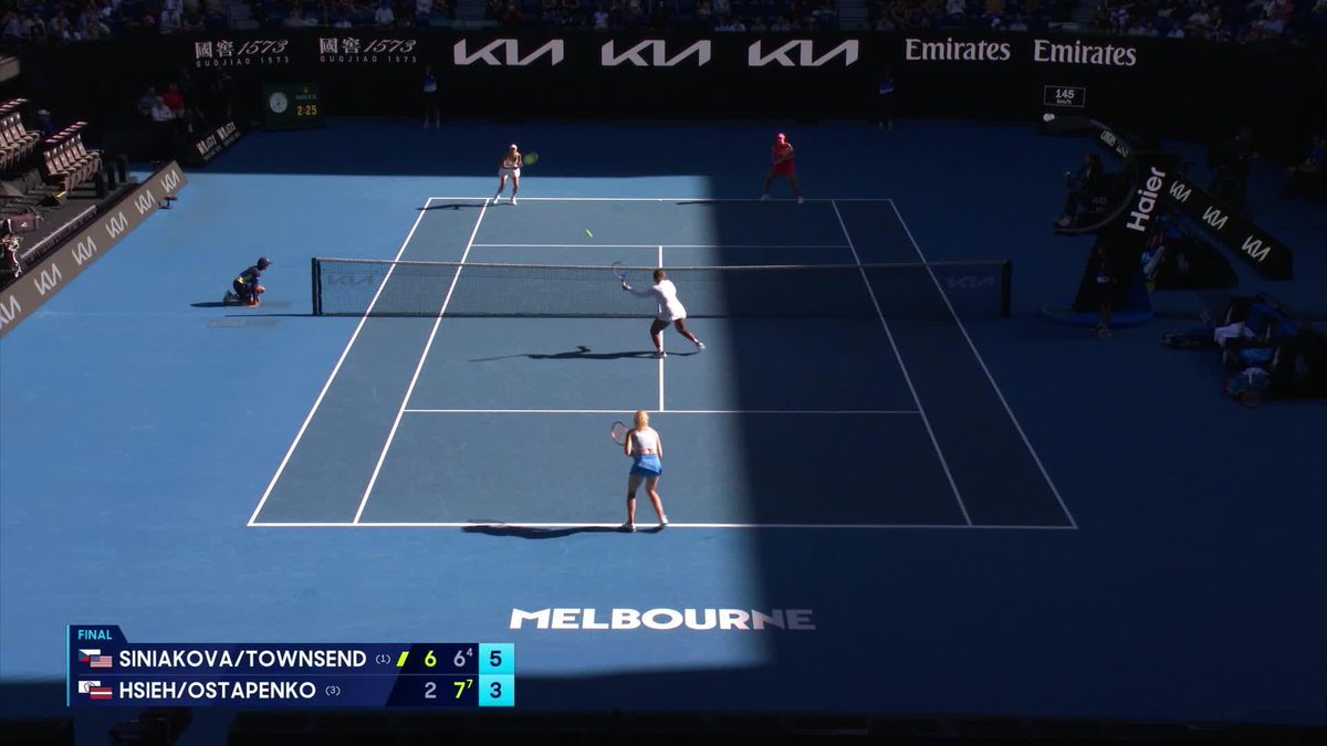 Their second Grand Slam title together, the no.1 seeds proved to be too good at the end - here's to Siniakova/Townsend, our #AO2025 women's doubles champions 😍😍 Wide World of Sports • ESPN • @eurosport • WOWOWテニス
