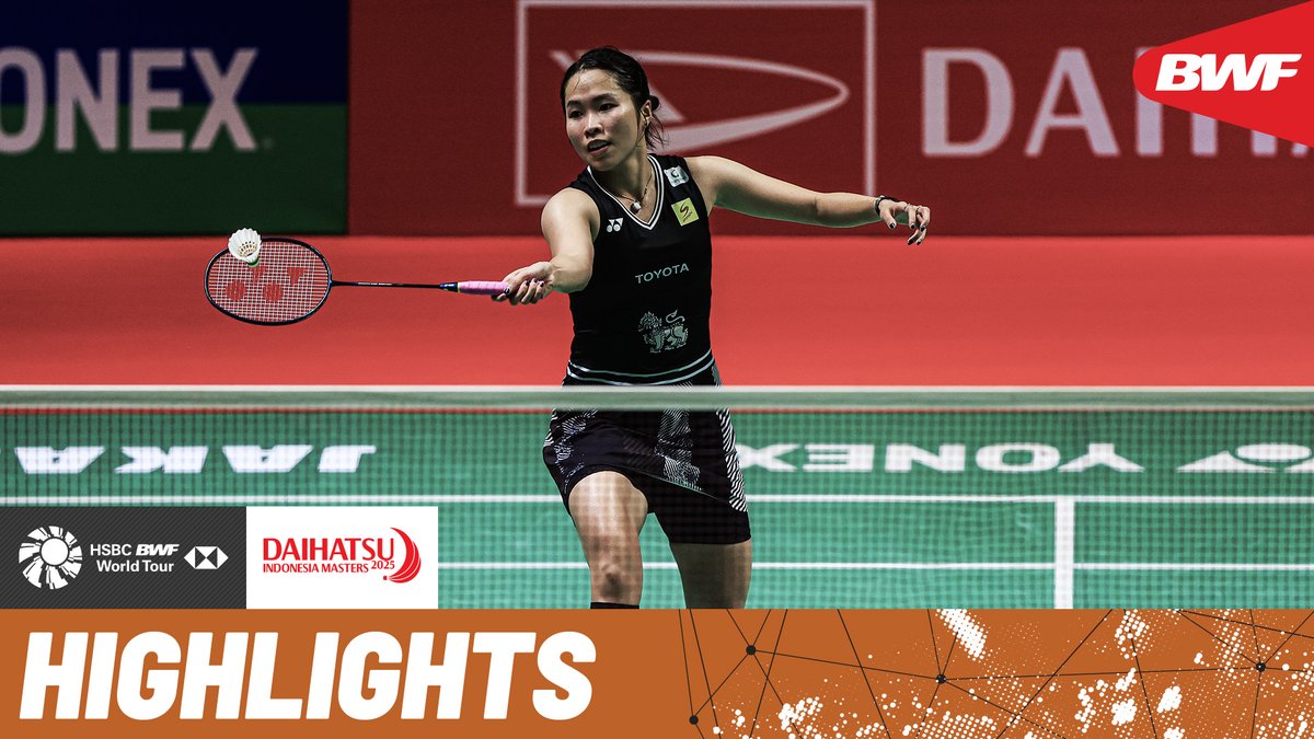 Ratchanok Intanon 🇹🇭 takes on Sim Yu Jin 🇰🇷 in the women’s singles final. #BWFWorldTour #IndonesiaMasters2025