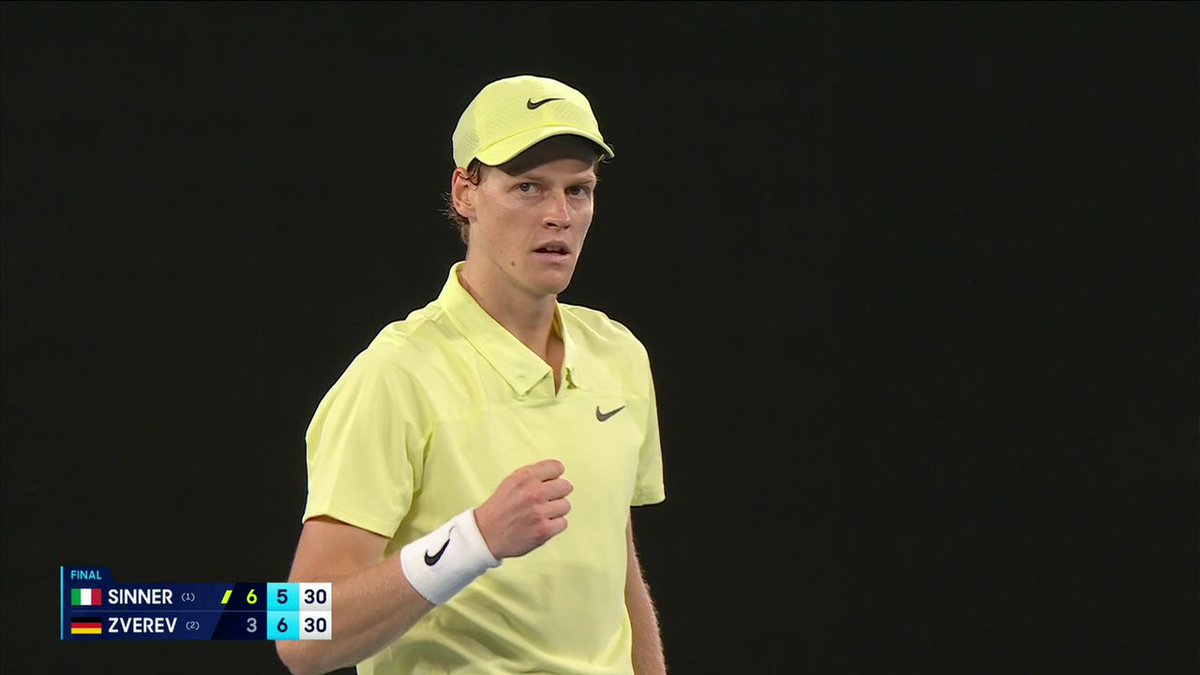 21-POINT RALLY‼️ #AusOpen Jannik Sinner is now ONE SET AWAY from back-to-back Australian Open titles 👀 📺 ESPN