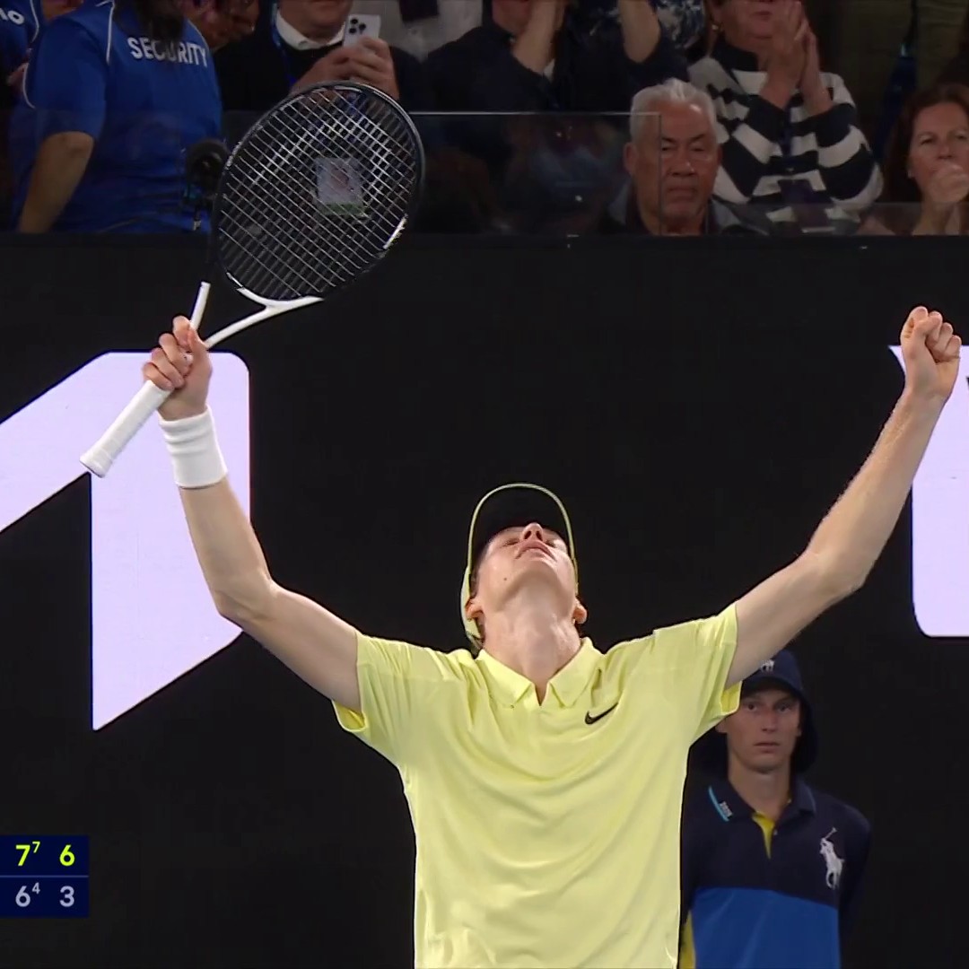 Sinner conquista o Australian Open pelo segundo ano consecutivo! 🏆