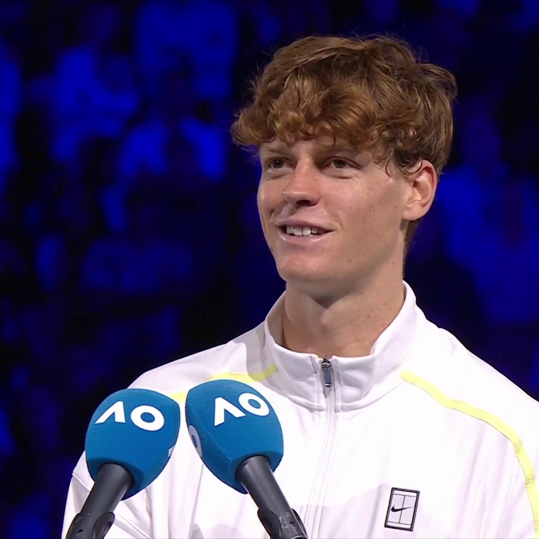 "This is the most special Grand Slam!" 🙌 Jannik Sinner reacts to winning another Grand Slam title at the Australian Open 🏆 #AusOpen