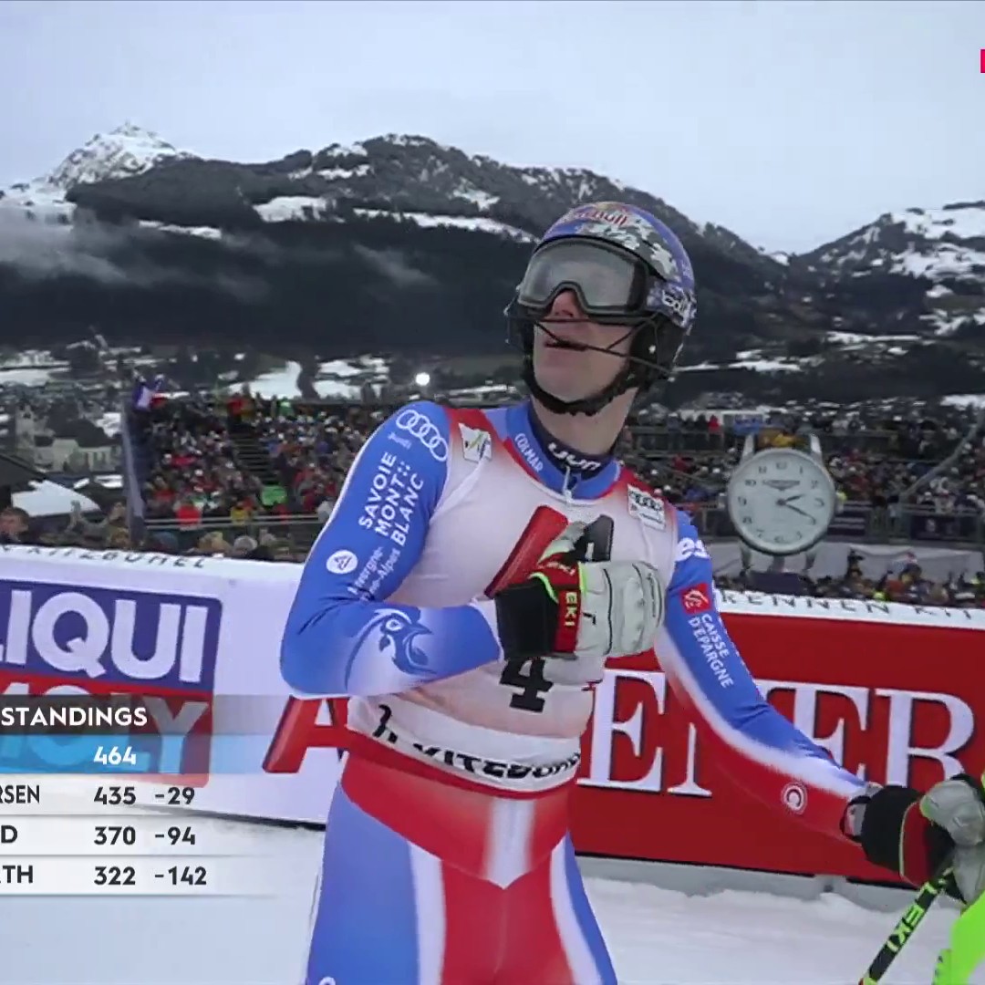 🇫🇷 Clément Noël remporte le slalom de Kitzbuhel 🤩 Il devient le slalomeur français le plus titré 𝐝𝐞 𝐥'𝐡𝐢𝐬𝐭𝐨𝐢𝐫𝐞 avec 1⃣4⃣ victoires💙🤍❤️ #ChaletClub