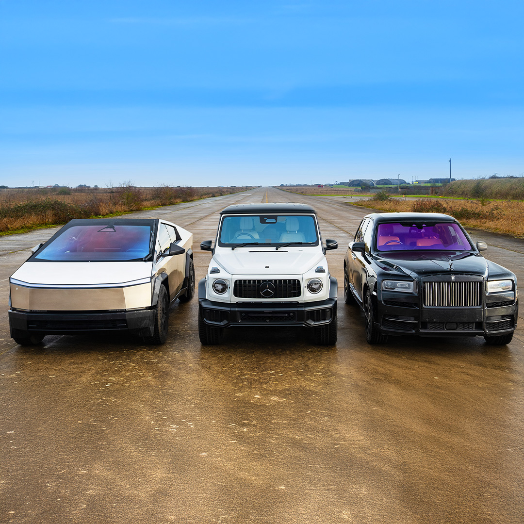 Cybertruck v Rolls-Royce v AMG DRAG RACE!