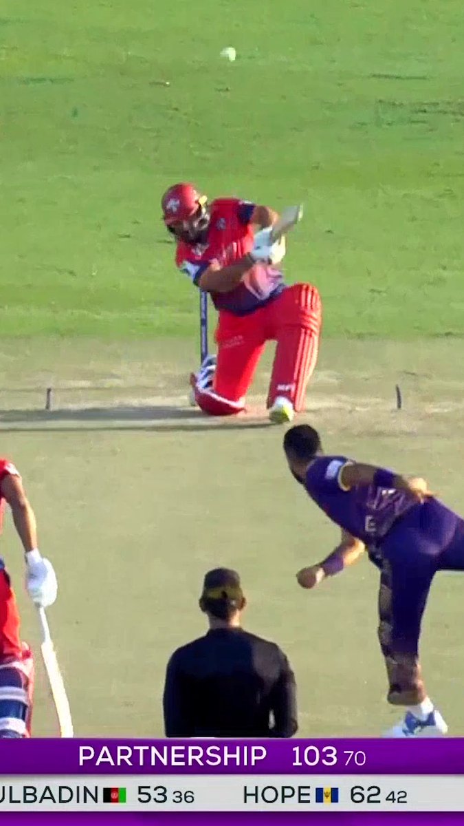 Whn Gulbadin Naib hits them, they stay hit 👊 #ILT20 | International League T20