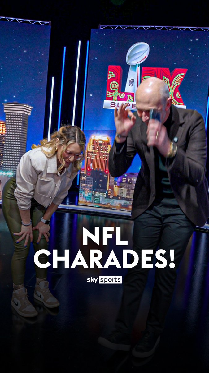 We got Neil Reynolds griddy before GTA 6 🥶 Neil and Phoebe Schecter getting their charades game going! 🏈