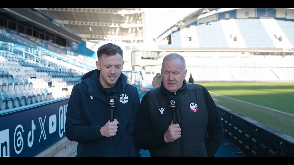 🚶♂️ John McGinlay is joined by George Johnston for the Wanderers Walkaround this week! Two very happy men indeed 👏 #bwfc