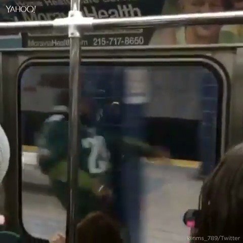 Need this guy to slam into a subway pillar for old times sake today