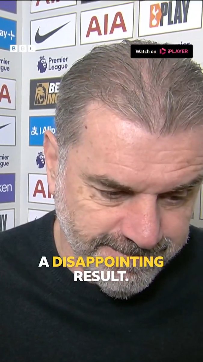 Ange Postecoglou says he can't ask any more of his players after Tottenham's defeat to Leicester. 🗣 #TOTLEI #BBCFootball