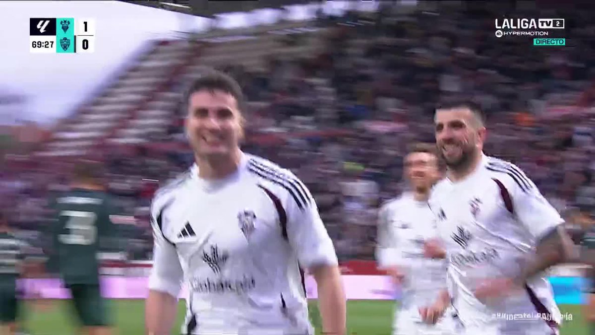 Morci pone fin a la fiesta del Almería 🎯 Doblete para que el Albacete Balompié 🤍 corte la racha de 14 partidos invicto de la UD Almería en #LALIGAHYPERMOTION