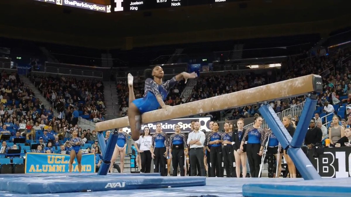 In a pivotal moment of Saturday's meet, Chae_Jada came through with this clutch beam routine that sent the Bruins on their way to a 197.200 final score! #GoBruins
