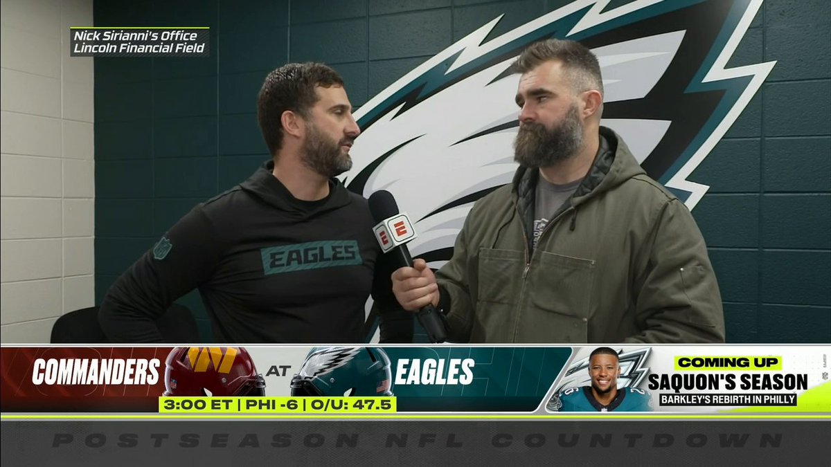 "It’s not the best groups of individuals that win; it’s the best teams that wins." Nick Sirianni and Jason Kelce discuss the message shared in the Eagles locker room ahead of the NFC Championship.