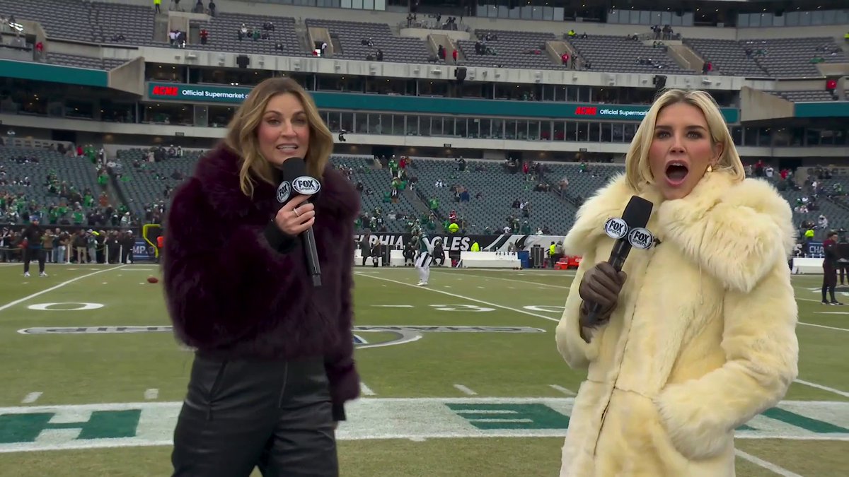 "The Super Bowl is on Saquon's birthday. That's a movie!" Charissa Thompson's reaction to Erin Andrews here 😆