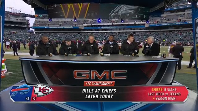 Who has the edge in Bills-Chiefs in the AFC Championship later today? 🤔 Our crew discusses ⬇️