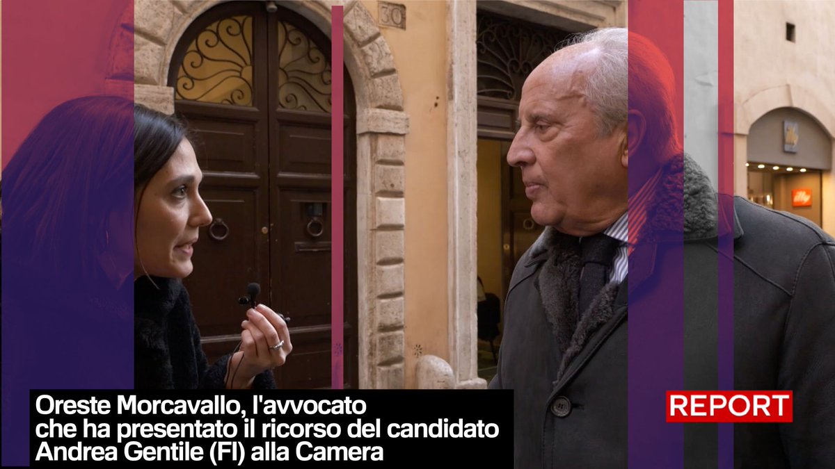 Oreste Morcavallo, l'avvocato che ha presentato il ricorso del candidato Andrea Gentile (FI) alla Camera. Segui #Report ora in diretta su #Rai3👇