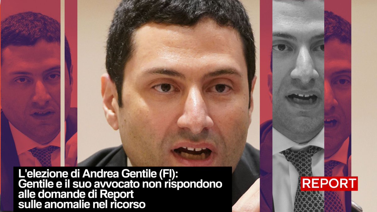 L'elezione di Andrea Gentile (FI): Gentile e il suo avvocato non rispondono alle domande di Report sulle anomalie nel ricorso. Segui #Report ora in diretta su #Rai3👇