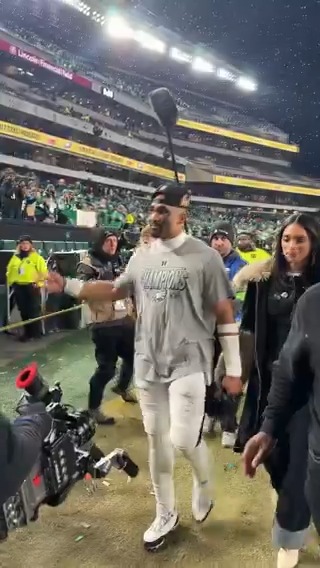 Walking off a 2x NFC Champion. Jalen Hurts #NFLPlayoffs