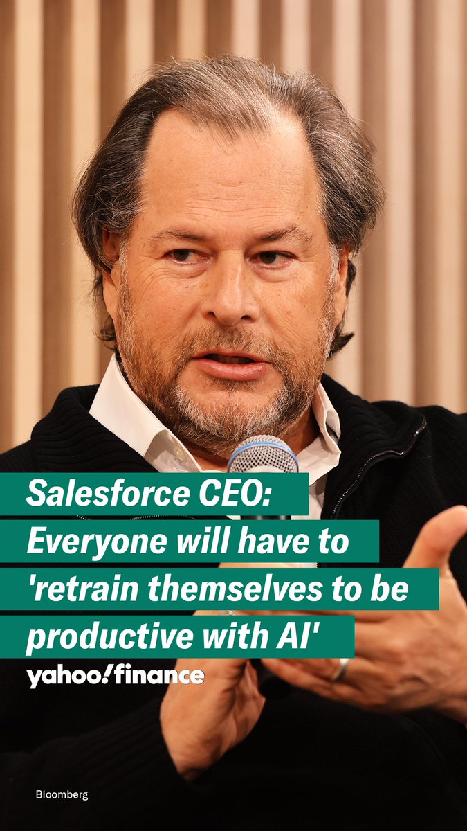 .@benioff reminds us the people using AI will outperform people who ignore it