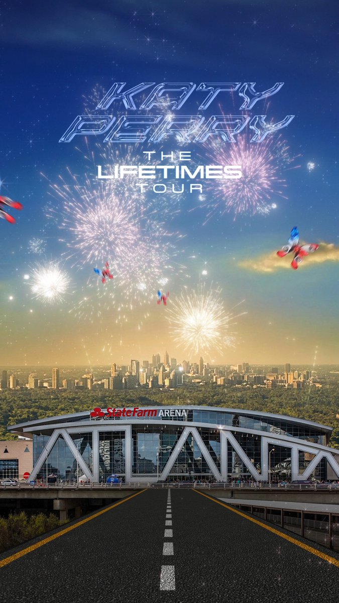 Katy Perry will perform “THE LIFETIMES TOUR” at the State Farm Arena in Atlanta.