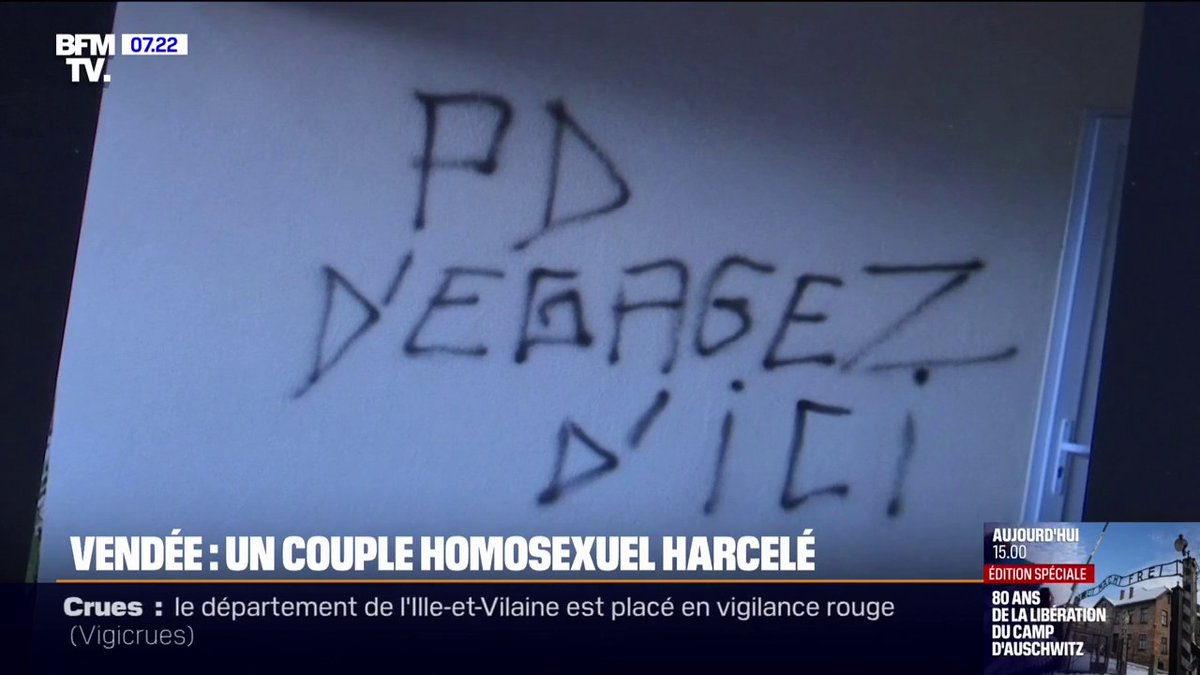 "On a plus de vie normale": harcelé, un couple homosexuel vit dans la peur en Vendée