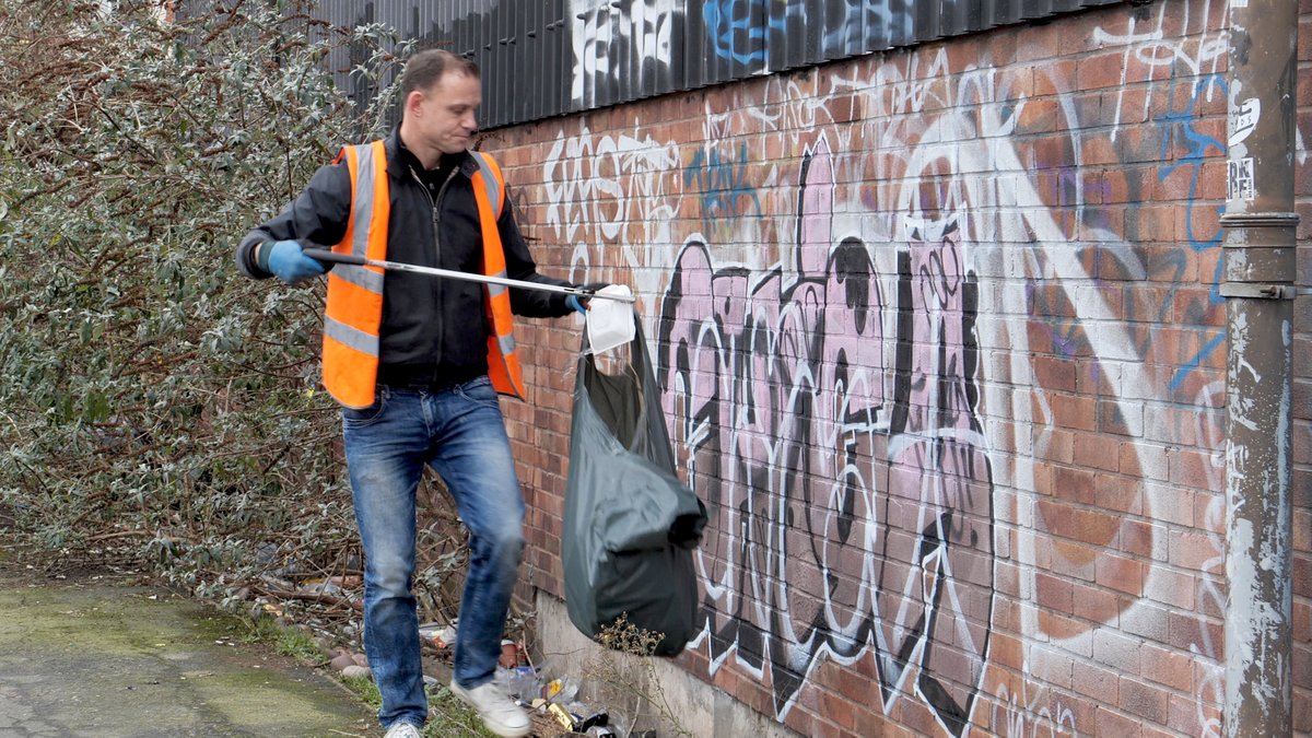 A Birmingham man is using social media to highlight the issue of litter on the streets where he lives. Alan Webb posts images on X as he wanders around Digbeth in his lunch break picking up rubbish. He’s on a mission to persuade people that dropping litter is "unacceptable".
