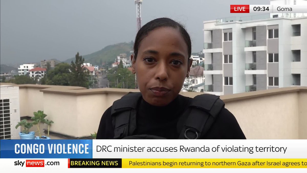 Congolese rebels say they have "taken" the key city of Goma in the Democratic Republic of Congo (DRC). The DRC has severed diplomatic ties with Rwanda, accusing it of fuelling the rebellion. Yousra Elbagir is on the ground. 📺 Sky 501 and YouTube