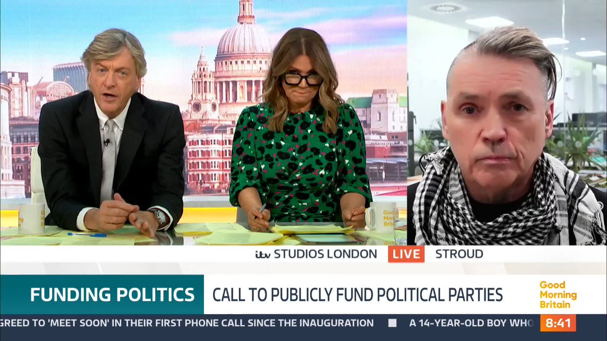 Dale Vince and donor of £5m to the Labour Party is now arguing for a ban on such donations. He thinks political parties should instead be funded by the taxpayer to remove foreign influence and clean up the political system. What do you think?