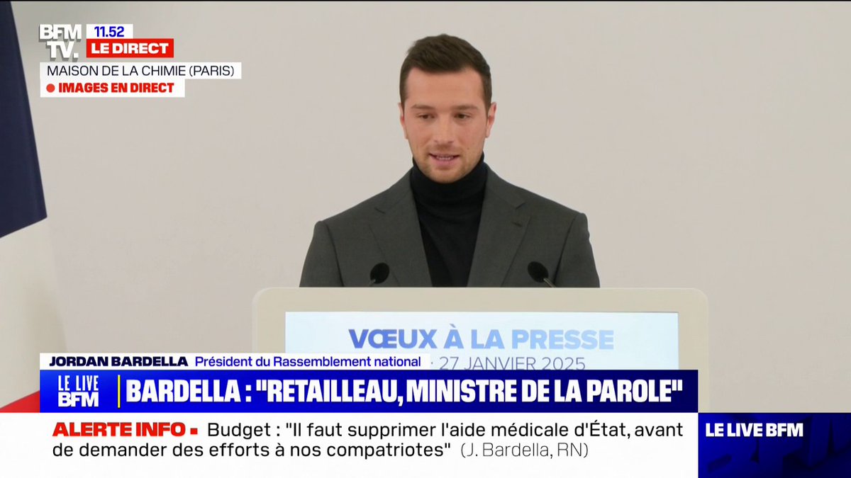 Immigration: "Ça fait trente ans qu'on peine à régler la question de l'Algérie. En quelques heures, Trump a reglé celle de la Colombie", dit Jordan Bardella (RN)