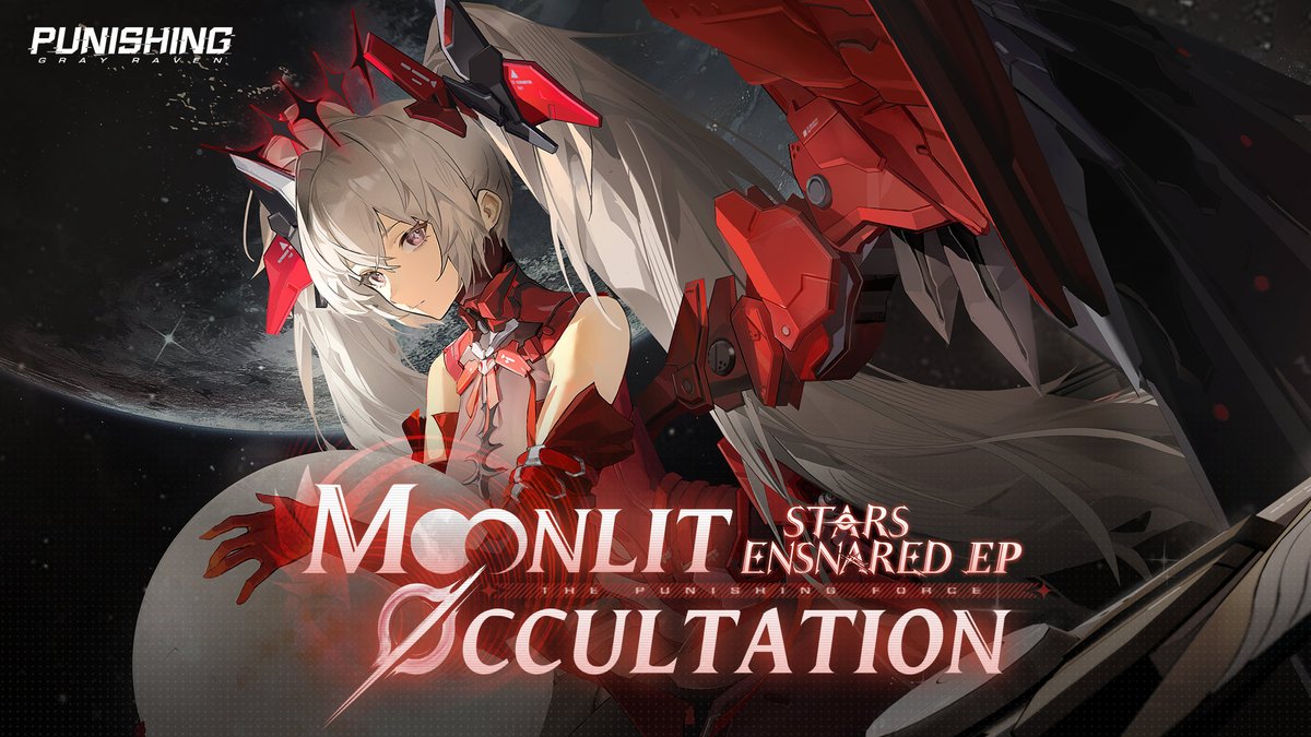 Overflowing crimson, declaring war on the constant with the power regained from the abyss. In a second of eternity, witness the end of all. A flick of a finger, and the future changes. [Stars Ensnared] EP - Moonlit Occultation is now available. #punishinggrayraven #PGR