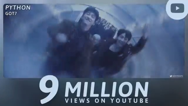 “PYTHON” music video has now surpassed 9 million views on YouTube. GOT7 - PYTHON — GOT7 GOT7 (갓세븐) #GOT7 #갓세븐 #GOT7_PYTHON