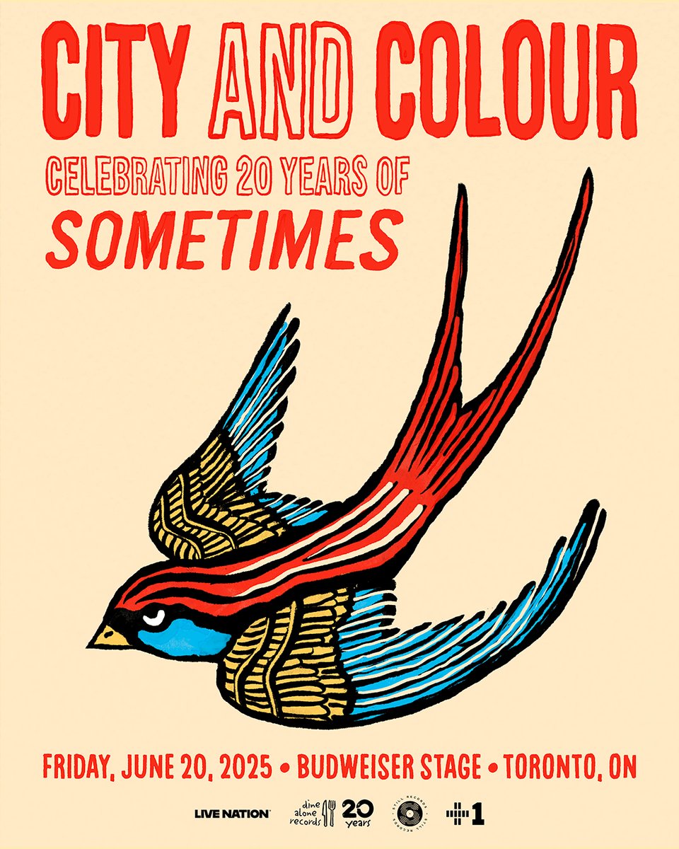 TWENTY. YEARS. come celebrate the 20th anniversary of 'Sometimes' in Toronto @budweiserstage on FRI JUNE 20 I’ll be playing the album in its entirety... followed by another set! pre-sale starts tomorrow at 10AM ET (password = SOMETIMES) ~ dallas ❤️