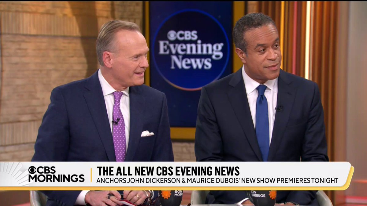 .CBS Evening News with Tony Dokoupil is entering a new era, co-anchored by award-winning journalists _ and Maurice DuBois. They share how they are feeling about the “once-in-a-lifetime” responsibility: “We get to do it all on this broadcast.”