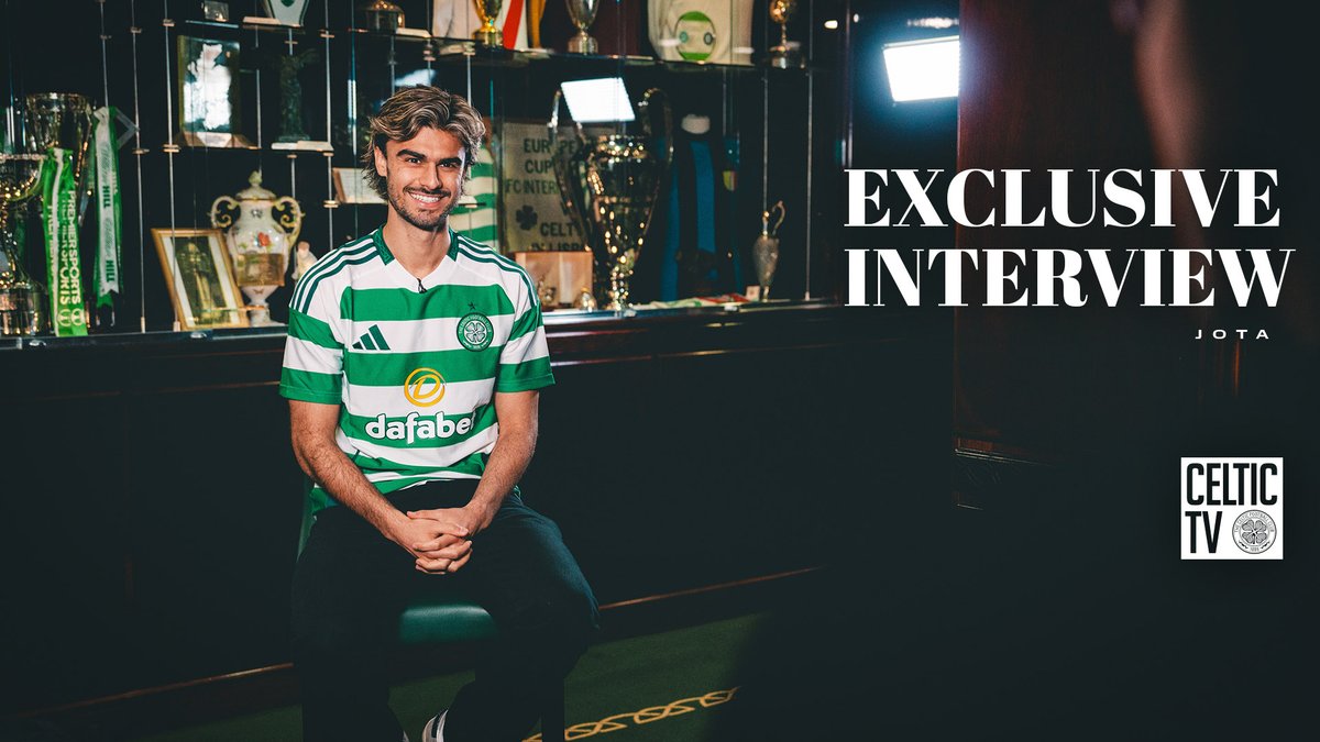 🇵🇹🗣️” The best thing in Glasgow besides Celtic is the people. I need a place with soul, where I feel at home, and there’s no better match than Celtic. I’m really excited and can’t wait to start.” Full version on #CelticTV #Jota2030 | CelticFC🍀