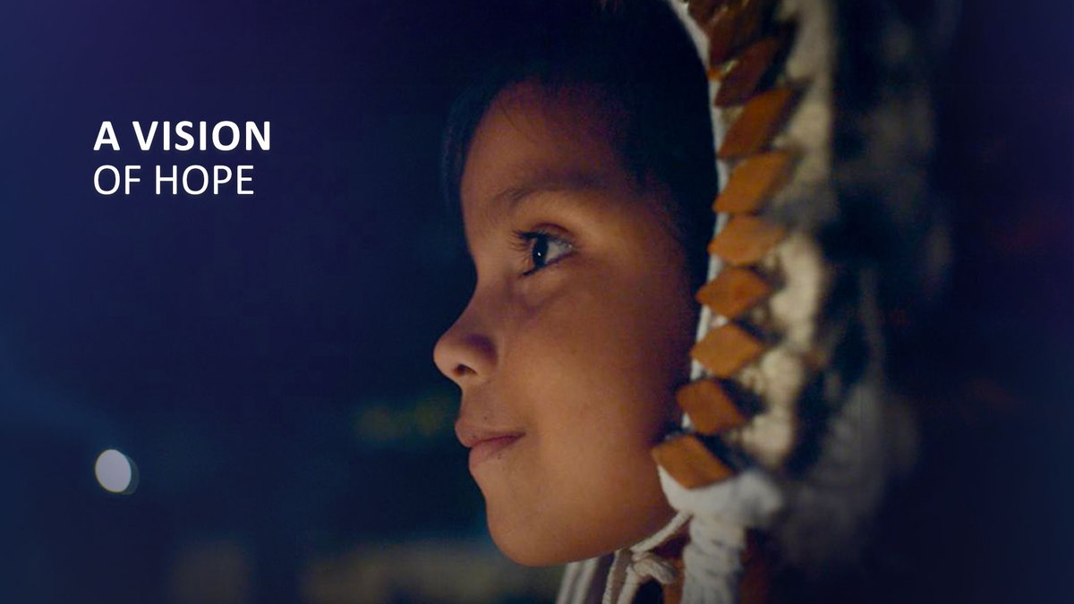 7-year-old Sara from the Amazon travelled 30+ hours to thank HH Sheikh Mohamed bin Zayed for the gift of sight. Thanks to EDS, 2023 Health winner, she can now read. #ZayedSustainabilityPrize #PowerOfProgress